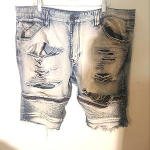 Smokerise mens cutoff jean shorts size 44